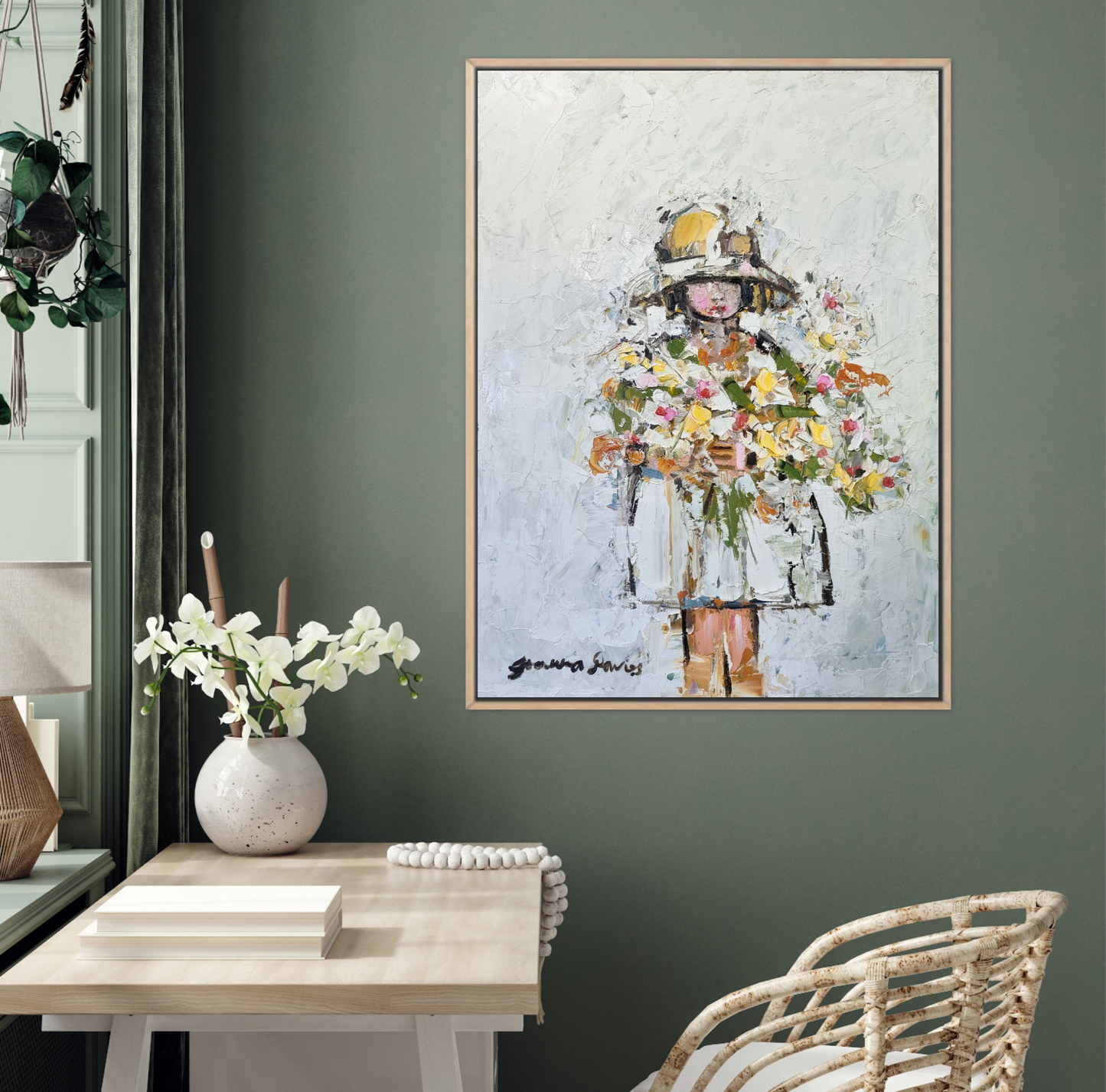Girl with Flowers