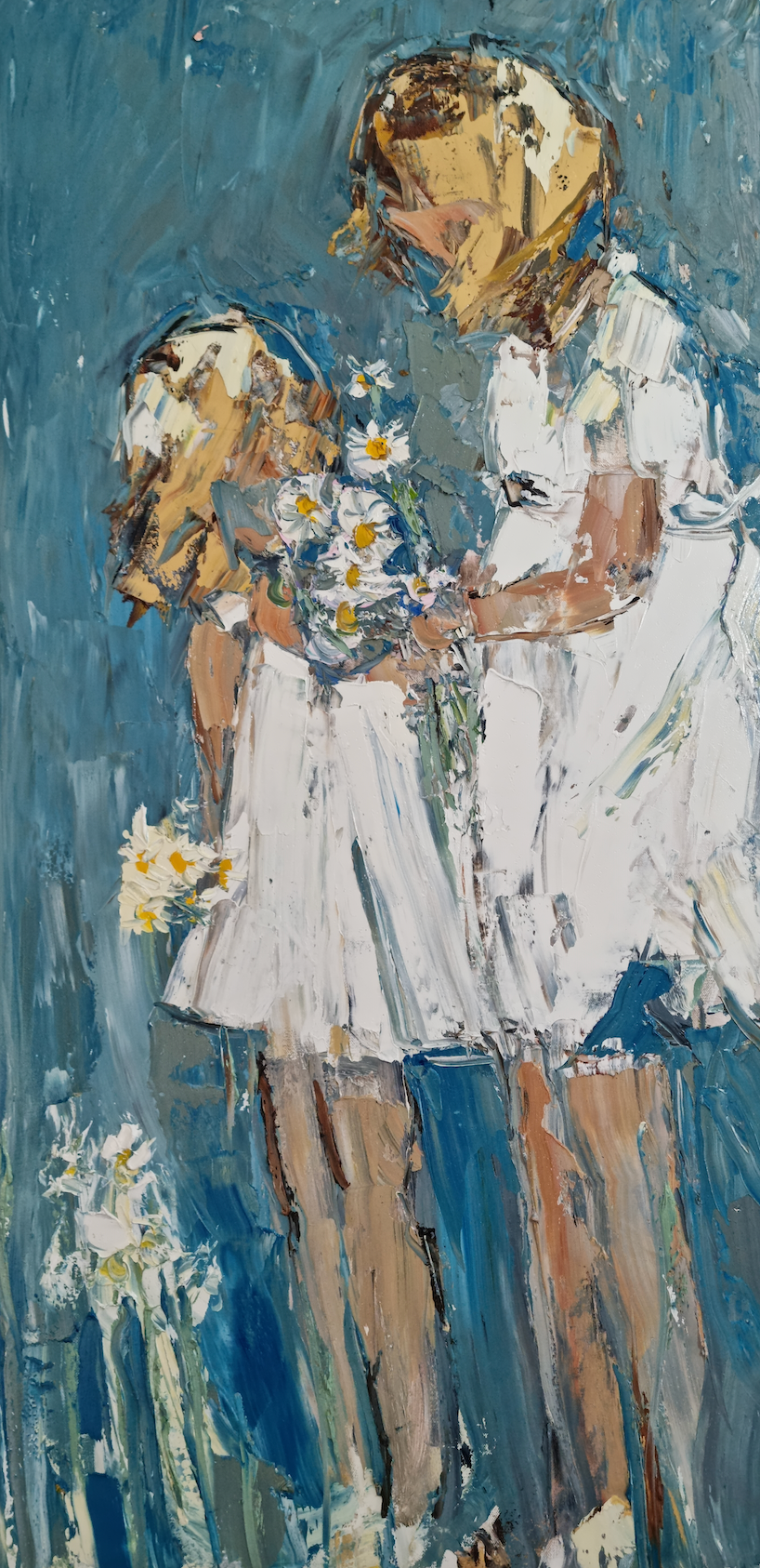 Sisters with Daisies