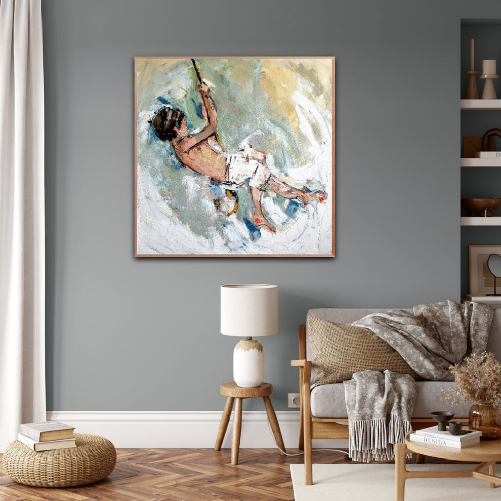 Rope Swing, Tuckets Farm Joanna Davies Art